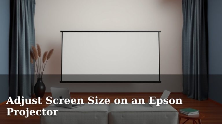 Adjust Screen Size on an Epson Projector