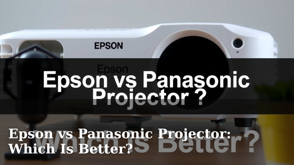 Epson vs Panasonic Projector: Which Is Better?