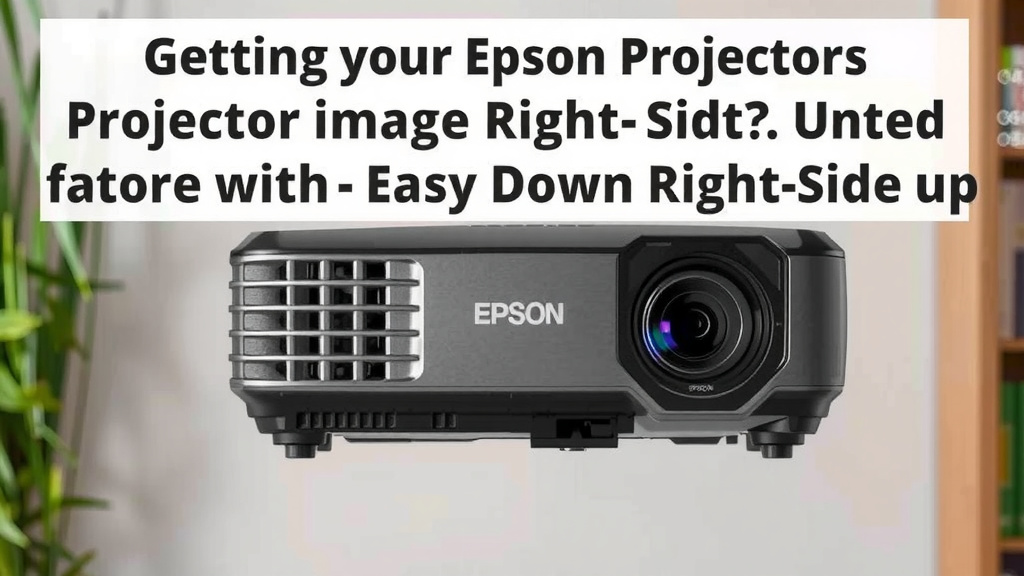 Getting Your Epson Projector Image Right-Side Up