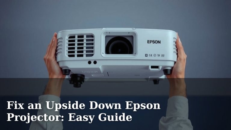 Fix an Upside Down Epson Projector: Easy Guide