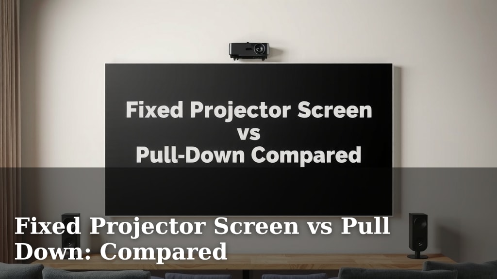 Fixed Projector Screen vs Pull Down: Compared