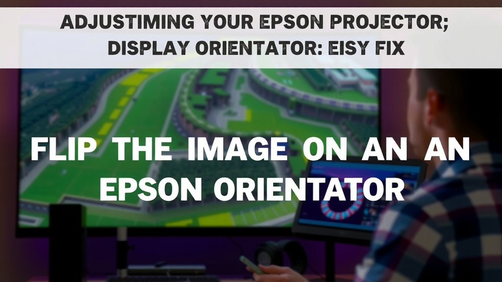 Adjusting Your Epson Projector's Display Orientation