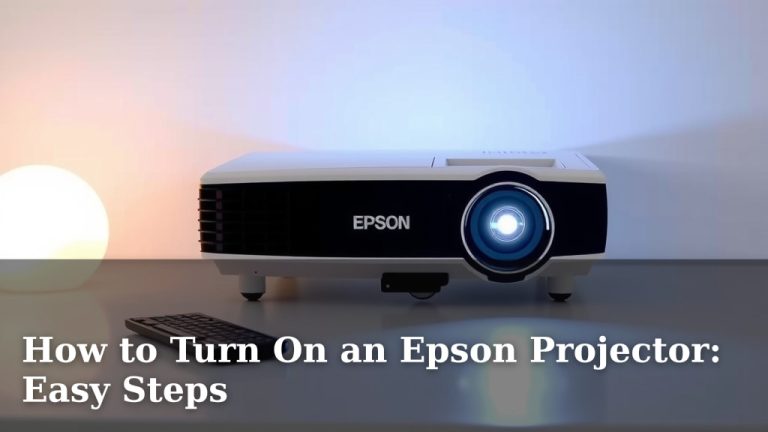How to Turn On an Epson Projector: Easy Steps