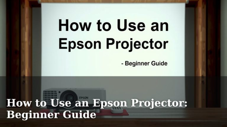 How to Use an Epson Projector: Beginner Guide