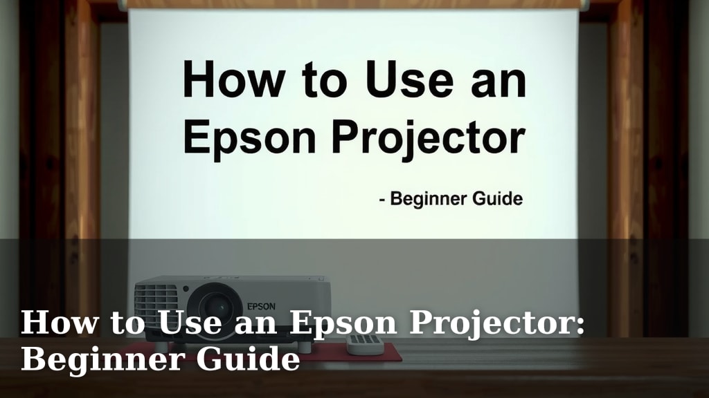 How to Use an Epson Projector: Beginner Guide