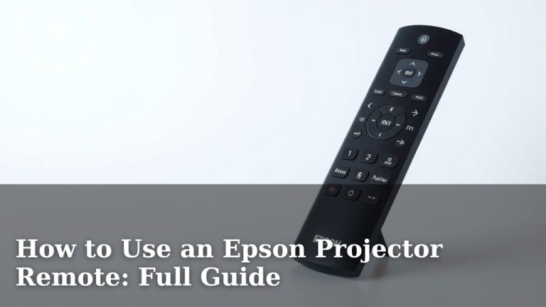 How to Use an Epson Projector Remote: Full Guide