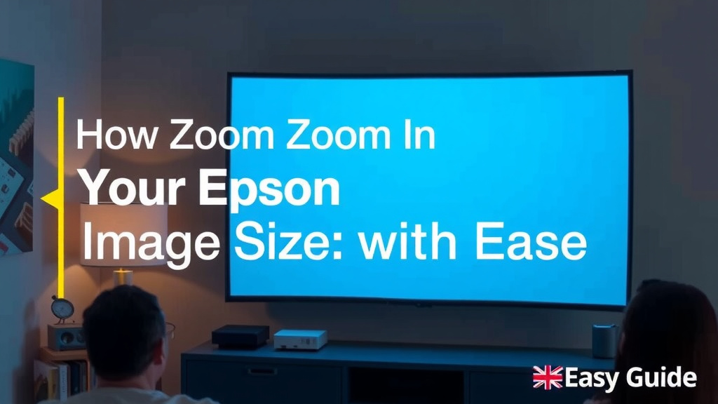 Adjusting Your Epson Projector's Image Size with Ease