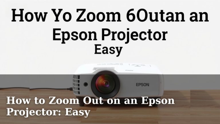 How to Zoom Out on an Epson Projector: Easy