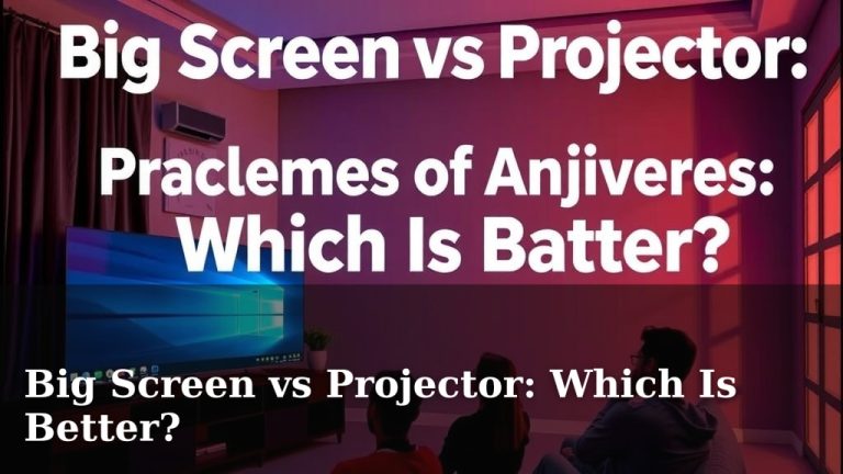 Big Screen vs Projector: Which Is Better?
