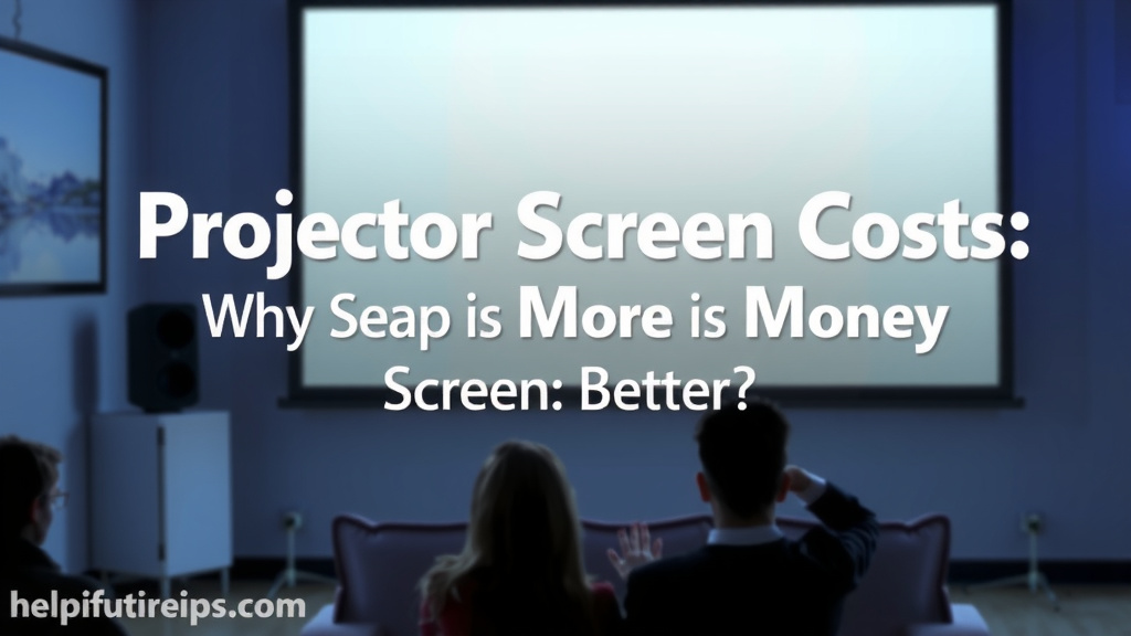 Projector Screen Costs: When Is More Money Better?