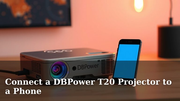 Connect a DBPower T20 Projector to a Phone