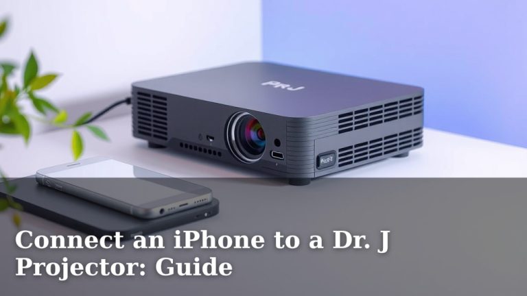 Connect an iPhone to a Dr. J Projector: Guide