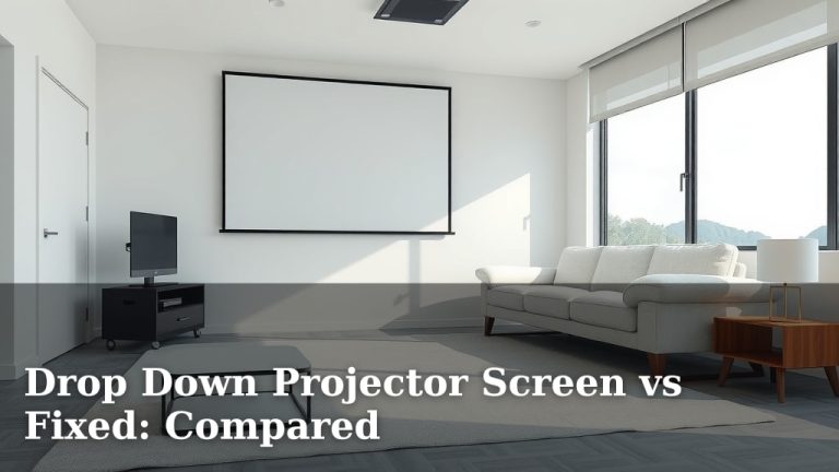 Drop Down Projector Screen vs Fixed: Compared