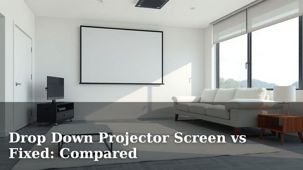 Drop Down Projector Screen vs Fixed: Compared
