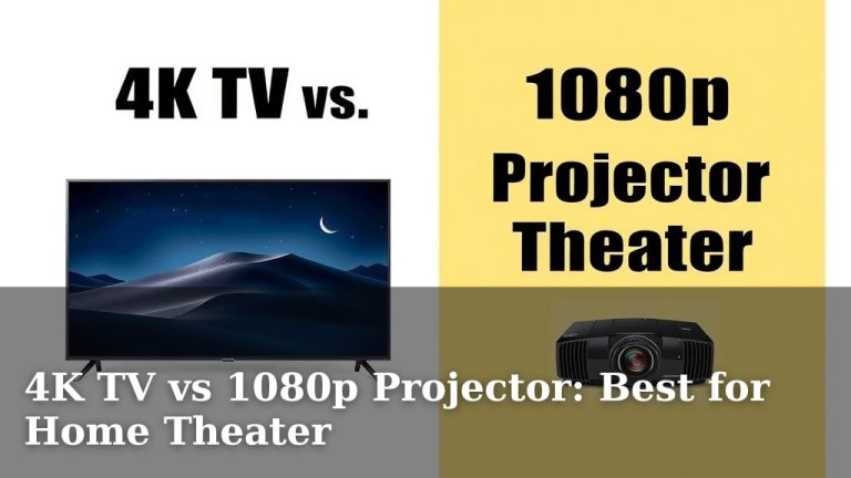 4K TV vs 1080p Projector: Best for Home Theater