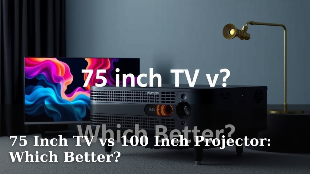 75 Inch TV vs 100 Inch Projector: Which Better?