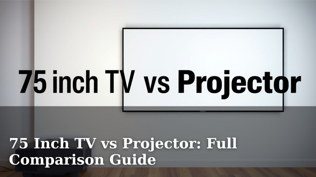 75 Inch TV vs Projector: Full Comparison Guide