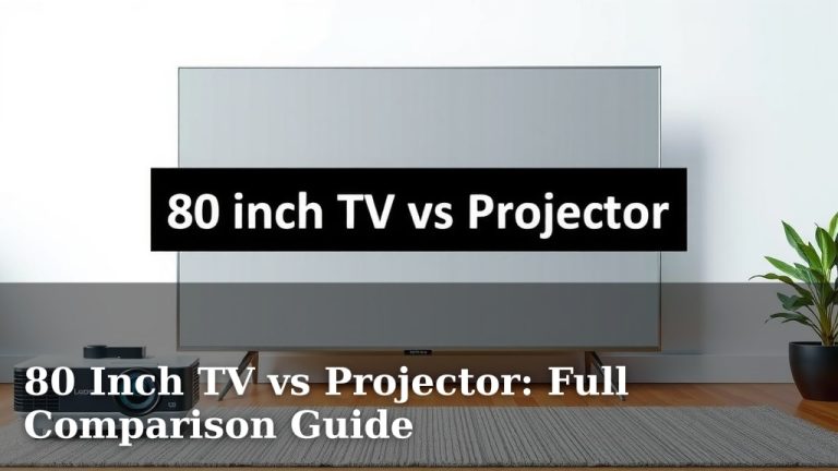 80 Inch TV vs Projector: Full Comparison Guide