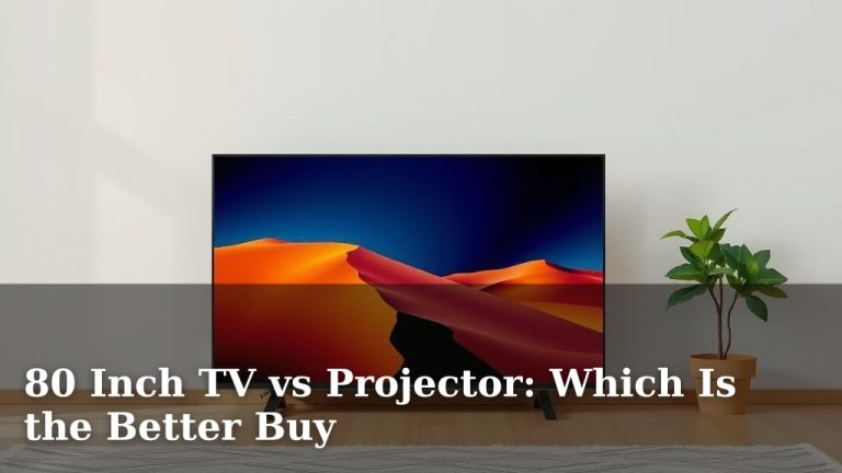 80 Inch TV vs Projector: Which Is the Better Buy