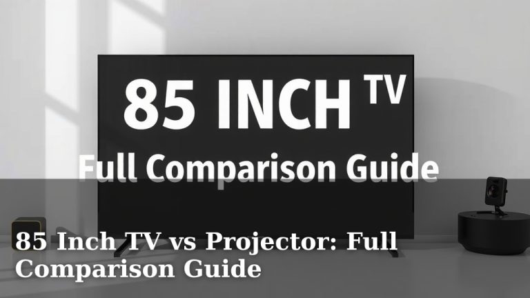 85 Inch TV vs Projector: Full Comparison Guide