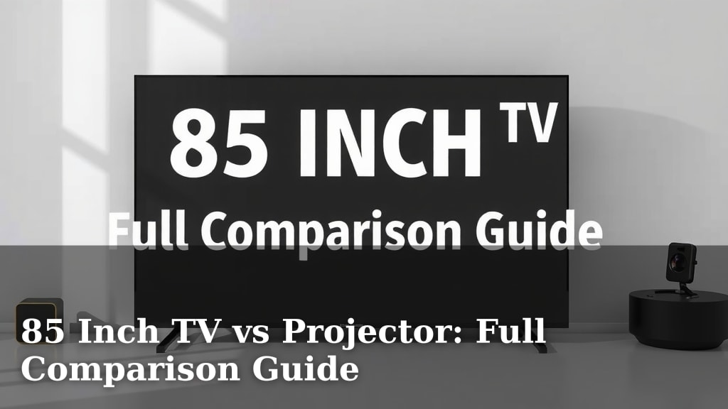 85 Inch TV vs Projector: Full Comparison Guide