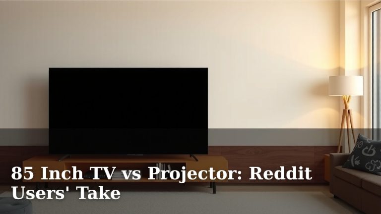 85 Inch TV vs Projector: Reddit Users' Take