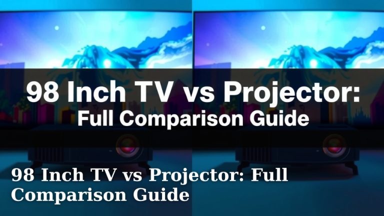 98 Inch TV vs Projector: Full Comparison Guide