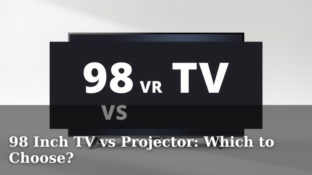 98 Inch TV vs Projector: Which to Choose?