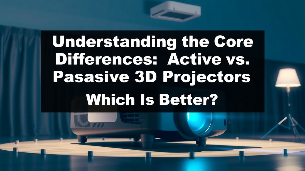 Understanding the Core Differences: Active vs. Passive 3D Projectors