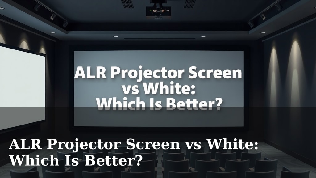 ALR Projector Screen vs White: Which Is Better?