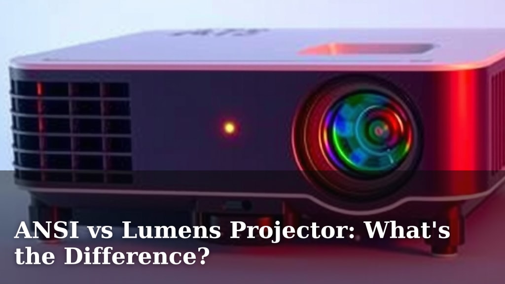 ANSI vs Lumens Projector: What's the Difference?