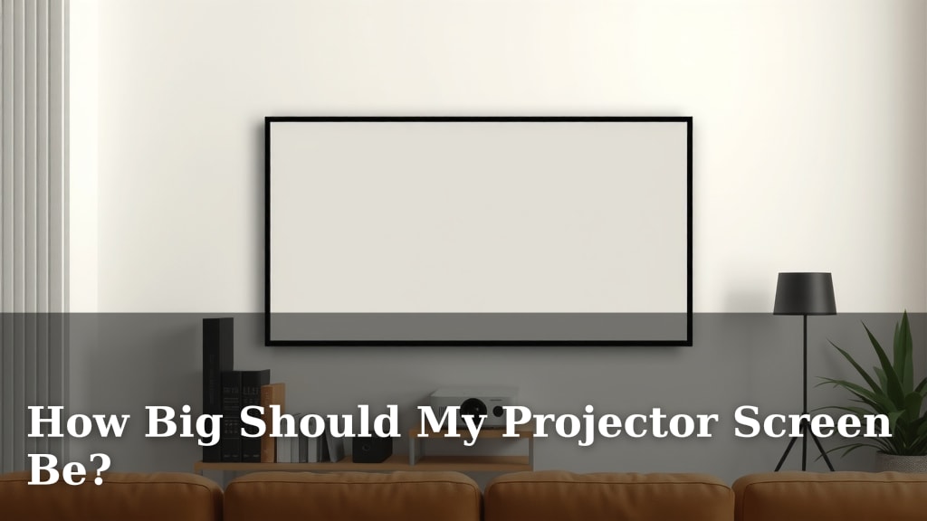 How Big Should My Projector Screen Be?