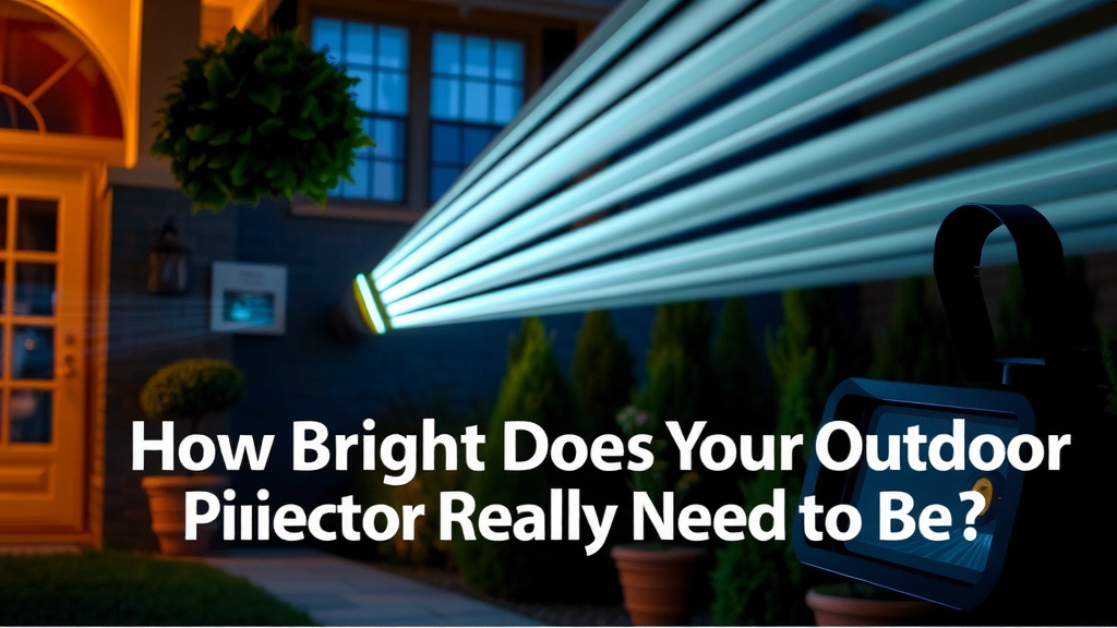 How Bright Does Your Outdoor Projector Really Need to Be?