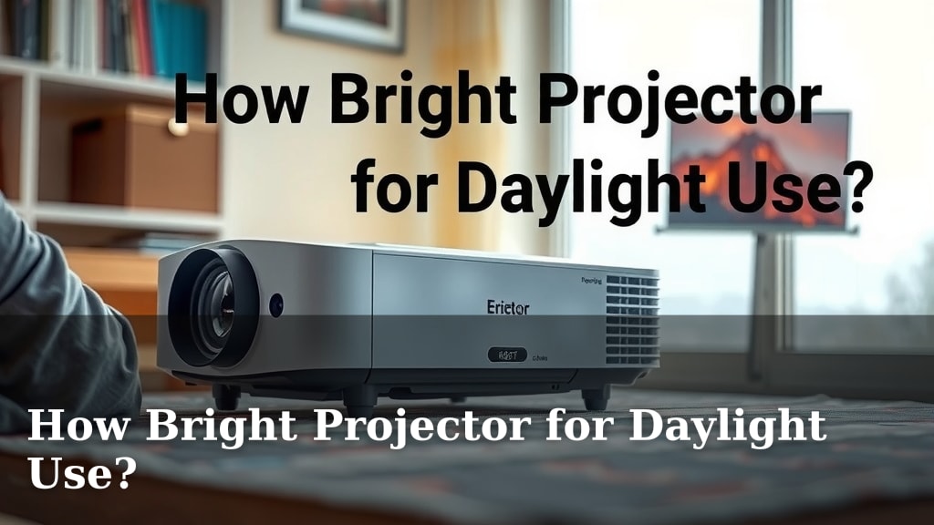 How Bright Projector for Daylight Use?