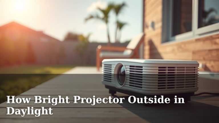 How Bright Projector Outside in Daylight