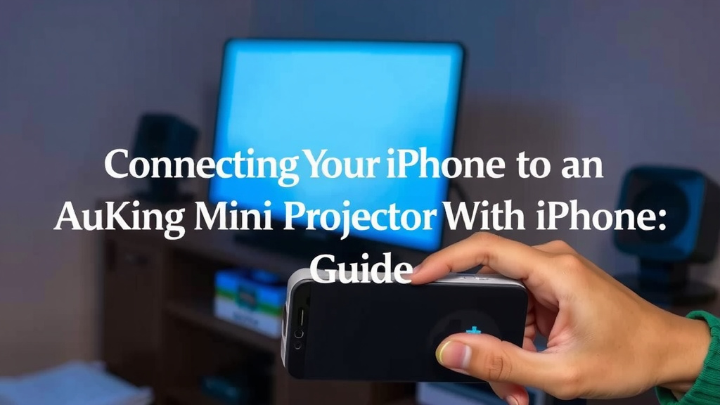 Connecting Your iPhone to an AuKing Mini Projector
