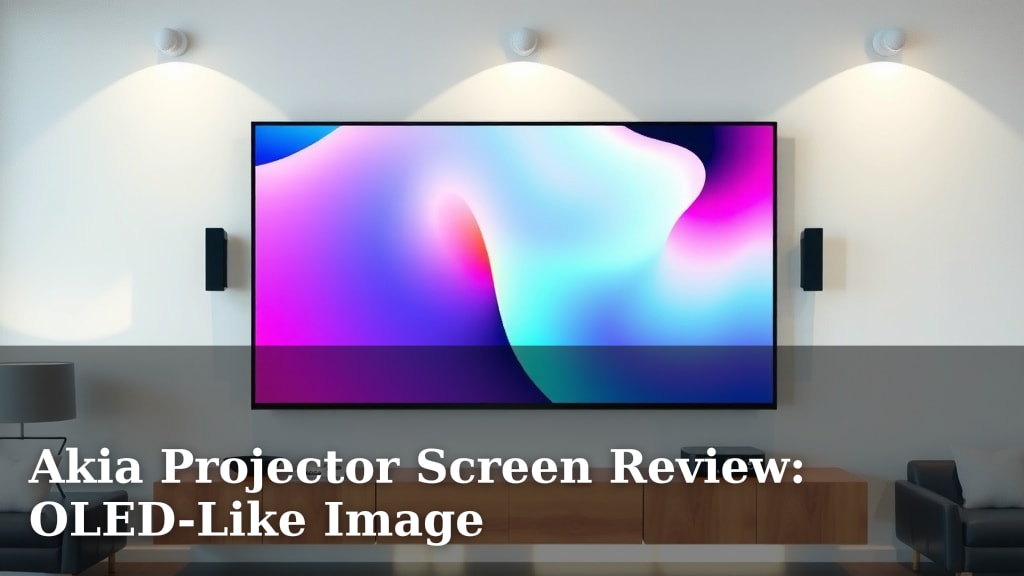 Akia Projector Screen Review: OLED-Like Image