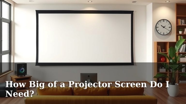 How Big of a Projector Screen Do I Need?