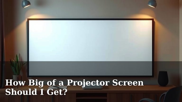 How Big of a Projector Screen Should I Get?