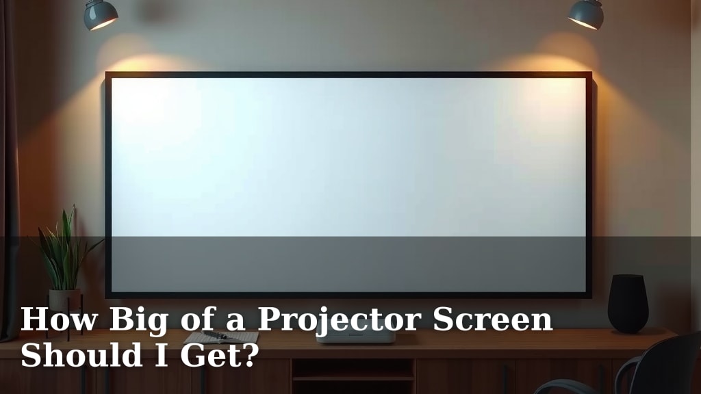 How Big of a Projector Screen Should I Get?
